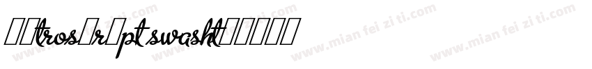 MetroScript Swash字体转换